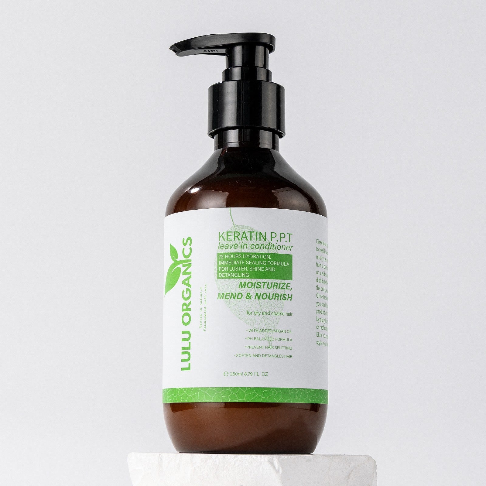 LULU ORGANICS ORGANICS KERATIN PPT LEAVE IN CONDITIONER